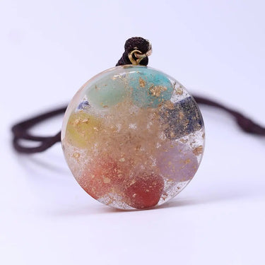 Hand of Fatima Orgonite Chakra Necklace-Your Soul Place